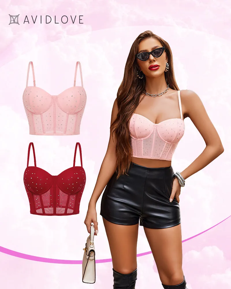 2 Pack Corset Tops Push Up Bustiers