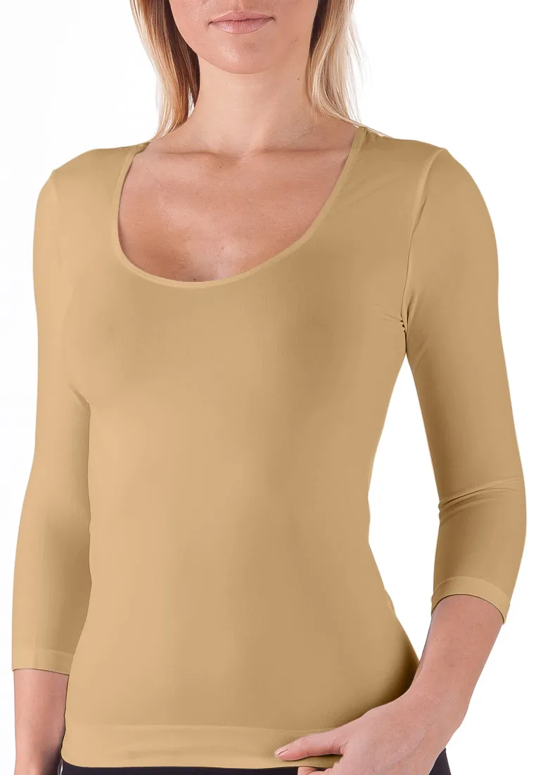 BELLISSIMA 3/4 Sleeve Scoop Neck BASICS