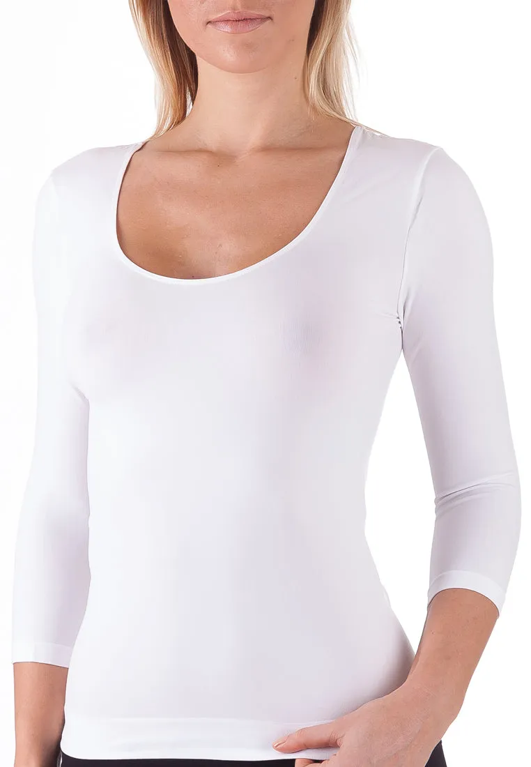 BELLISSIMA 3/4 Sleeve Scoop Neck BASICS