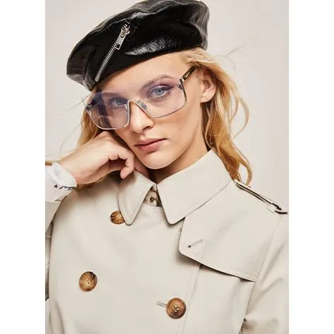 Belted Double Breasted Trench Coat