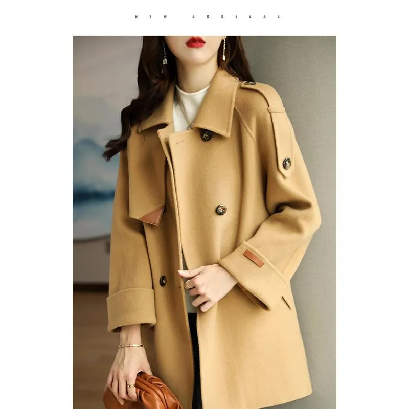 Chic Casual Wool Blend Coat