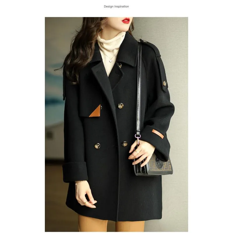 Chic Casual Wool Blend Coat