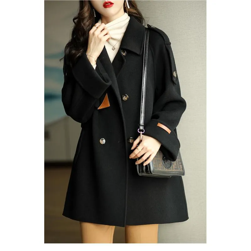 Chic Casual Wool Blend Coat