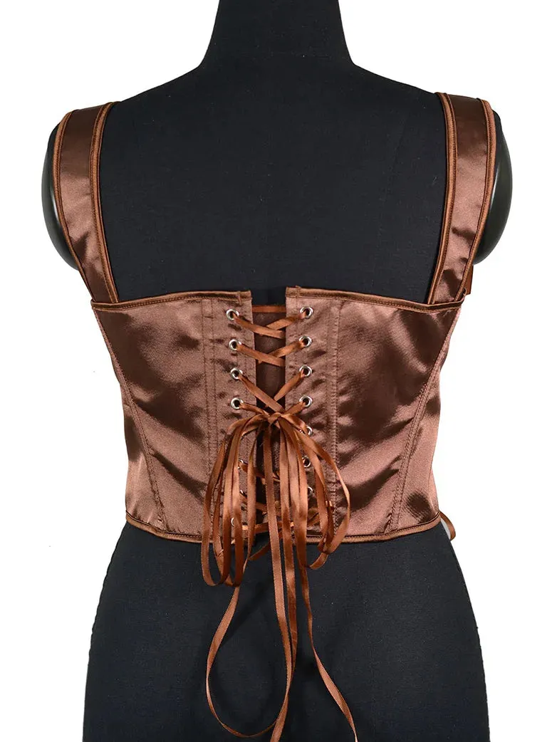 Classical Victorian Corsets Fine Art Satin Strapped Corset