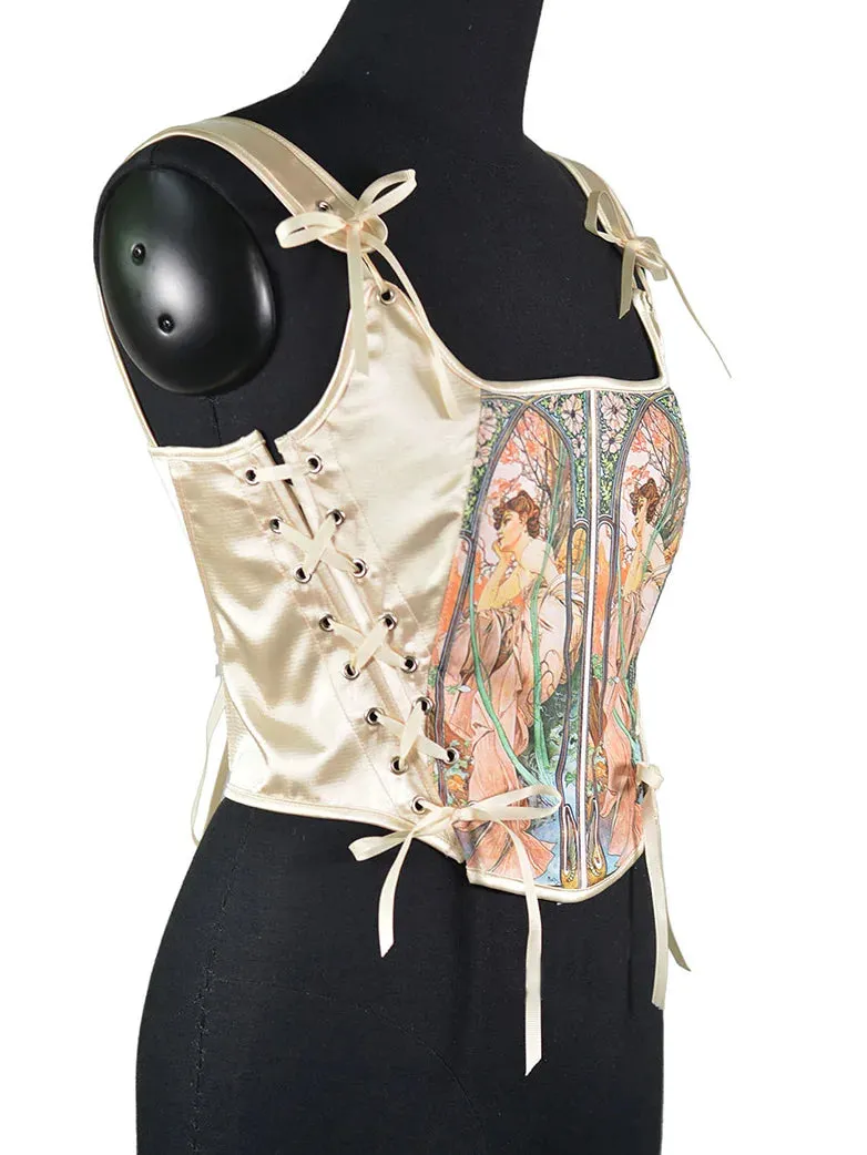 Classical Victorian Corsets Fine Art Satin Strapped Corset