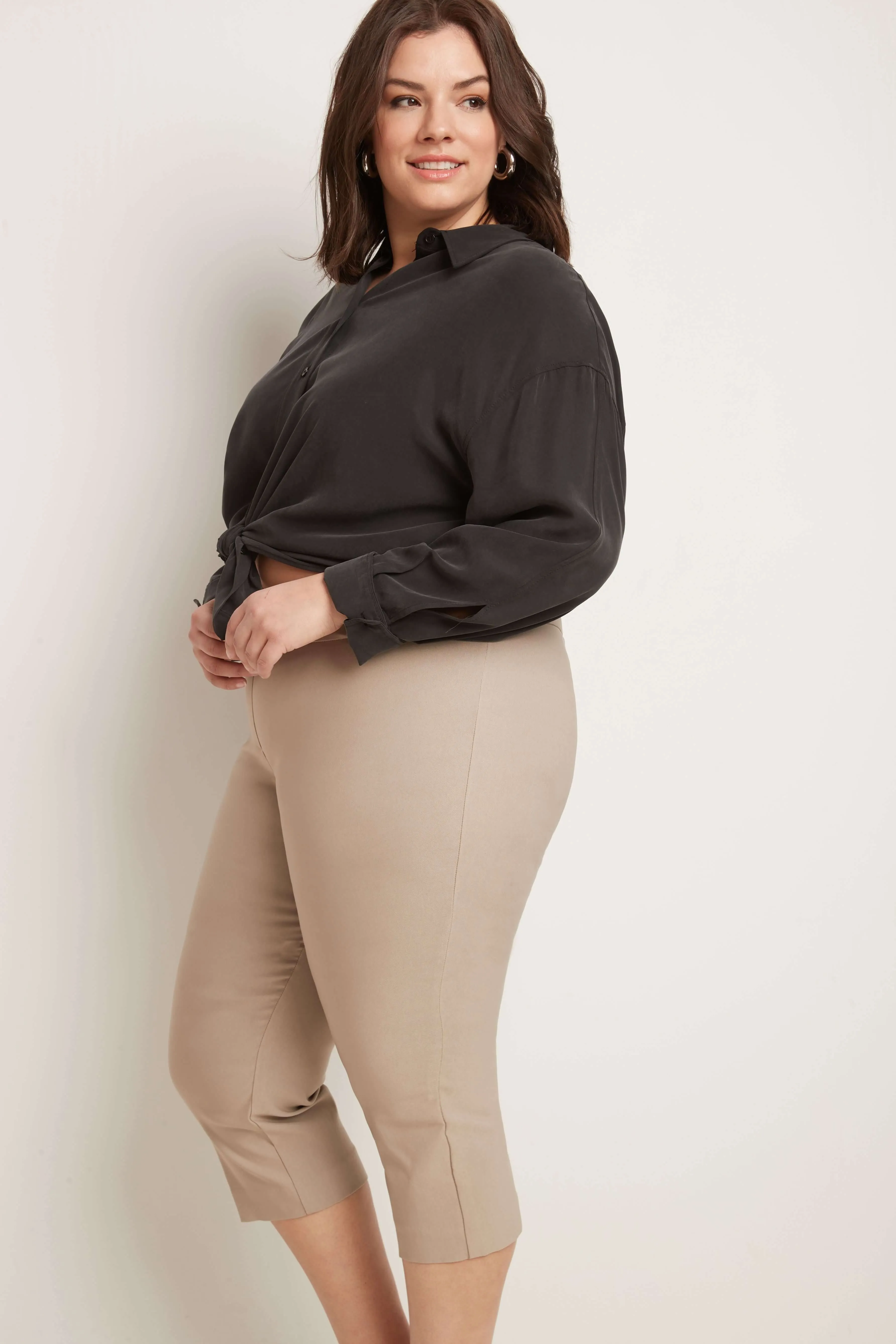 Curvy Capri with Flattering Wide Waistband