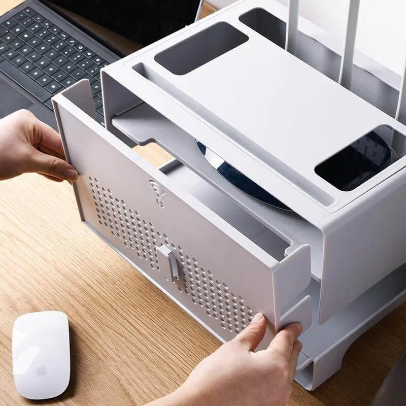 Elegant Desktop Wifi Router Organizer Storage Box