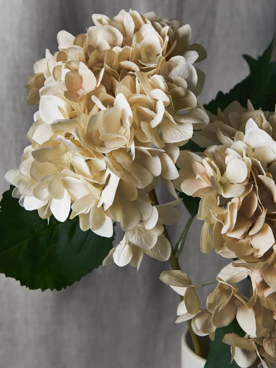 Faux Cream Vintage Hydrangea