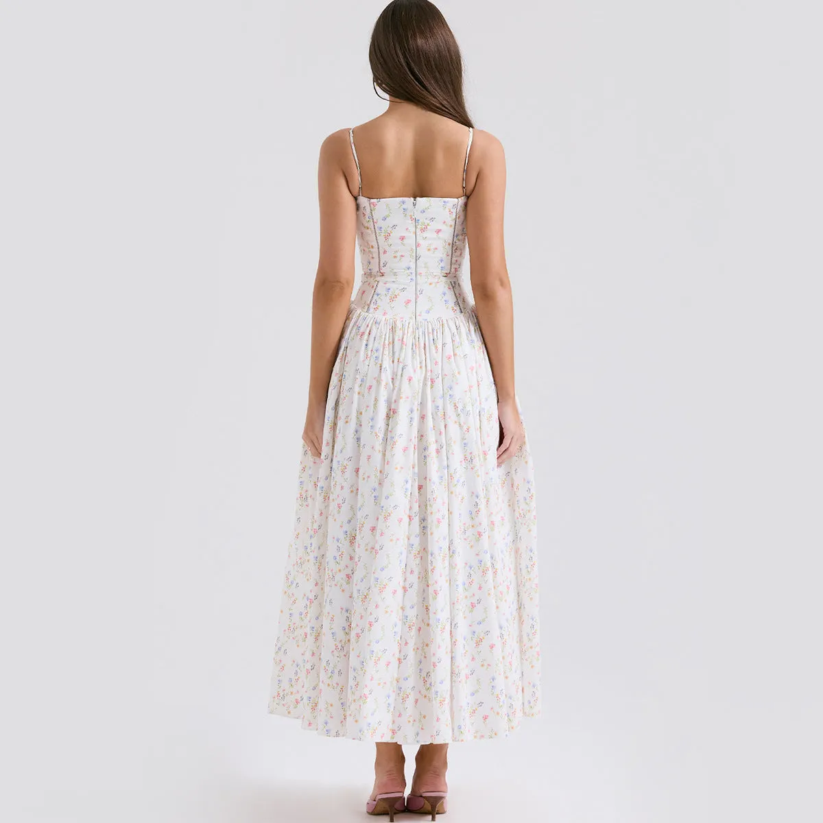 Lina Floral Midi Dress