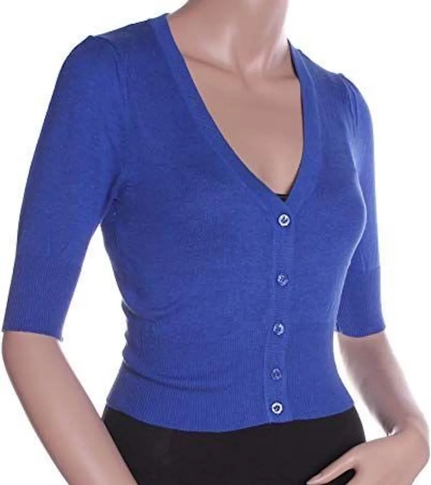 Maryanne Cropped Half Sleeve Cardigan in 6 Colors