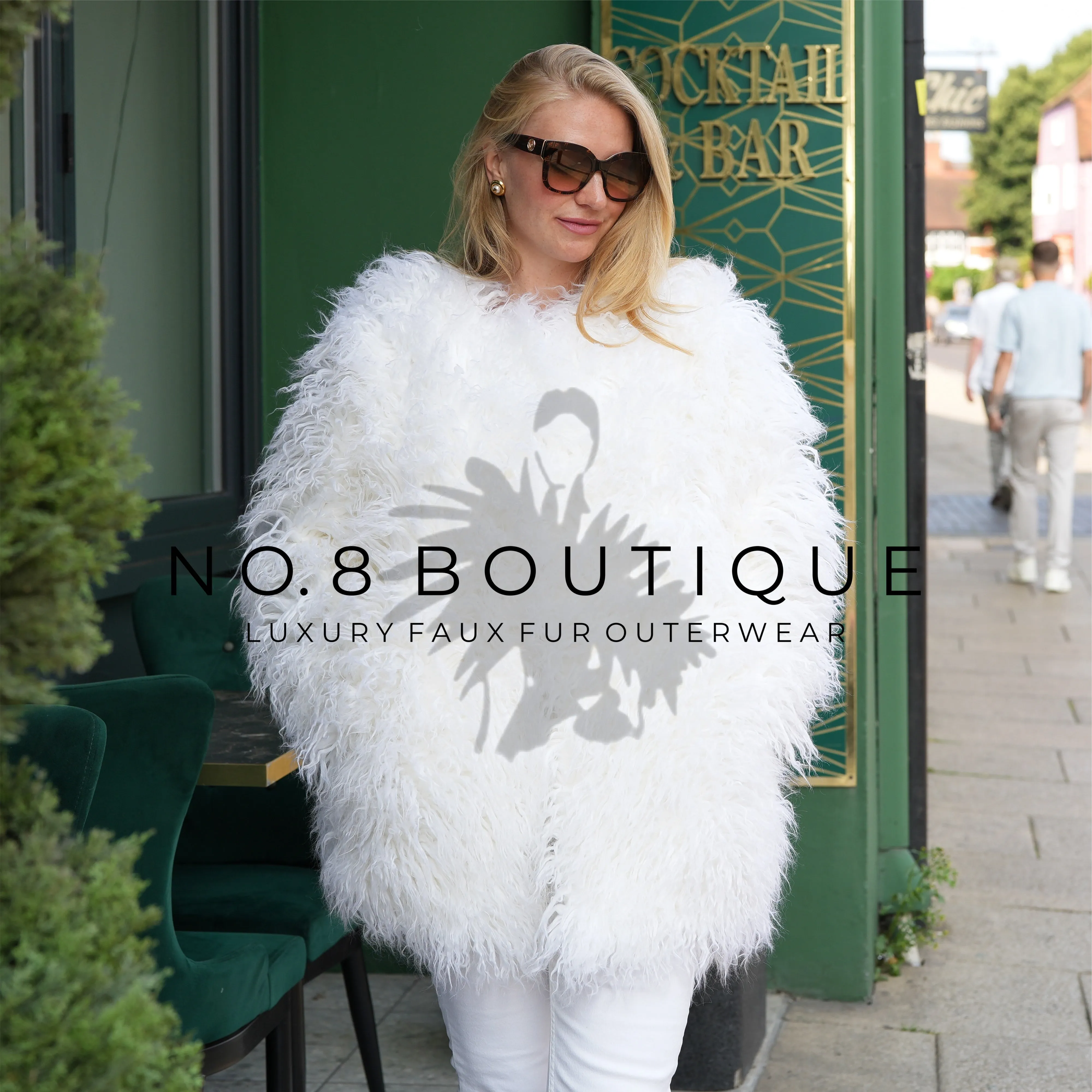 Luxurious Mongolian Faux Fur Winter Coat with Elegant Design