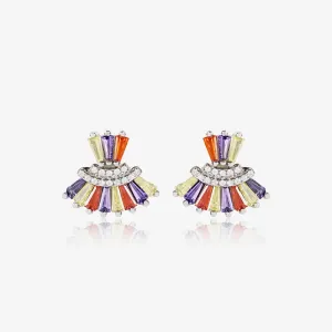 Multicolour Pastel Cz Silver Tops