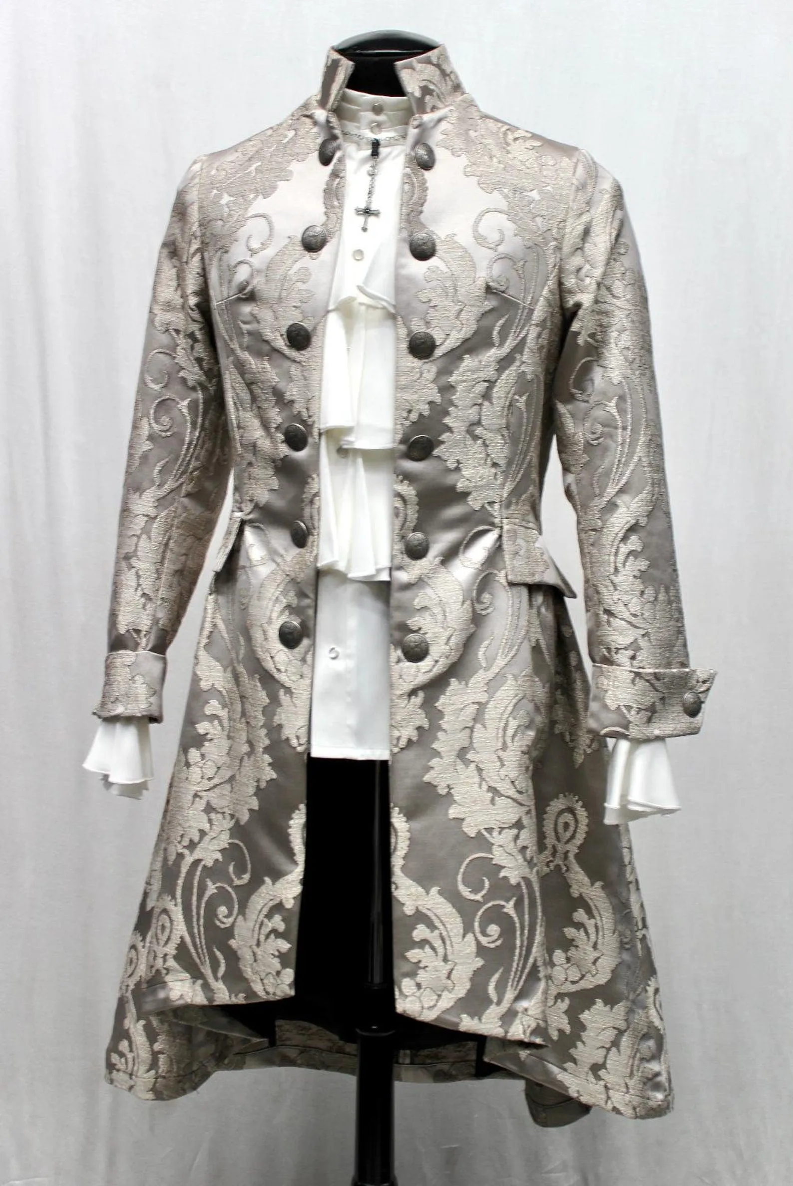 ORDER OF THE DRAGON COAT - SILVER BROCADE