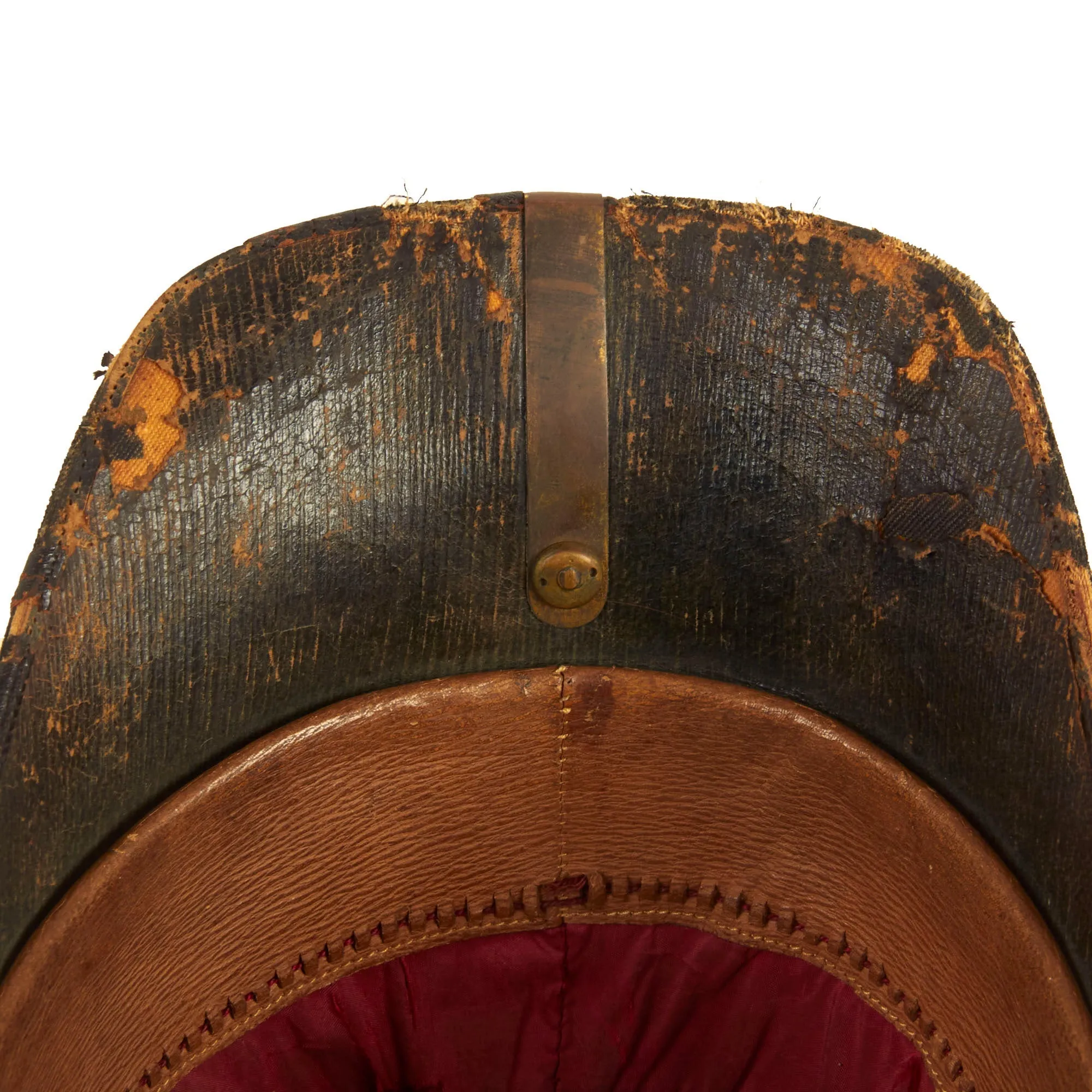 Original British Victorian Army Artillery Officer Blue Cloth Dress Spike Helmet by Hawkes and Co - Pre-1881