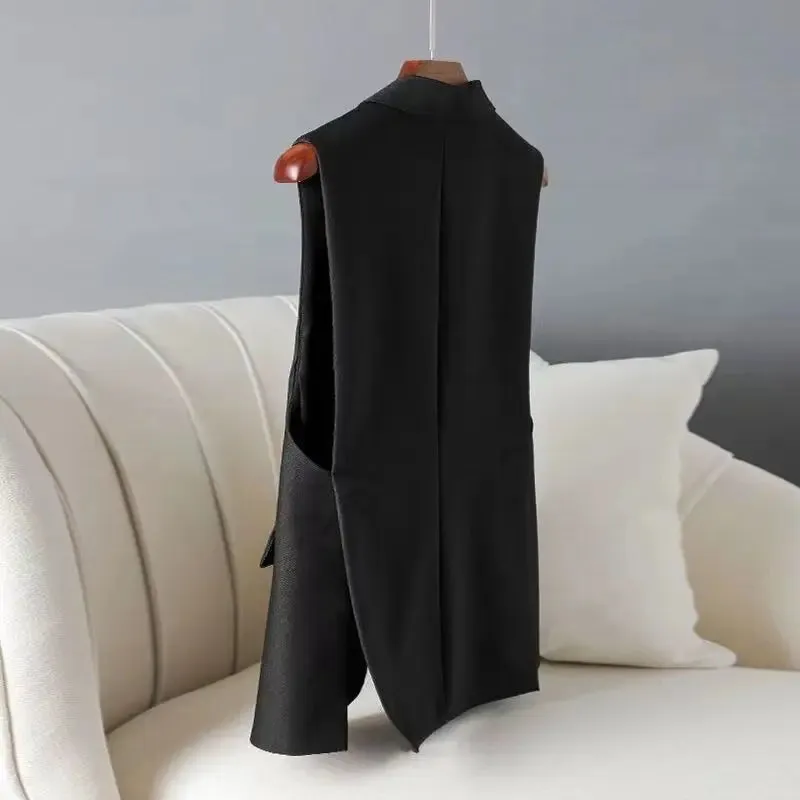 Sleeveless Women's Vests Tailored Coat Jackets Luxury Designer Fashion