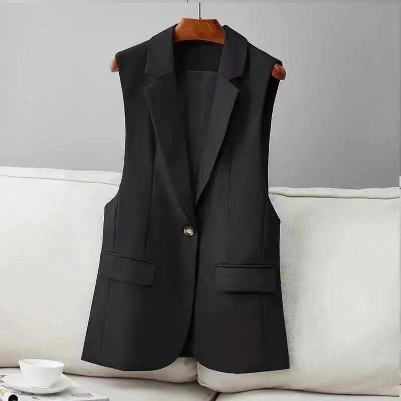 Sleeveless Women's Vests Tailored Coat Jackets Luxury Designer Fashion