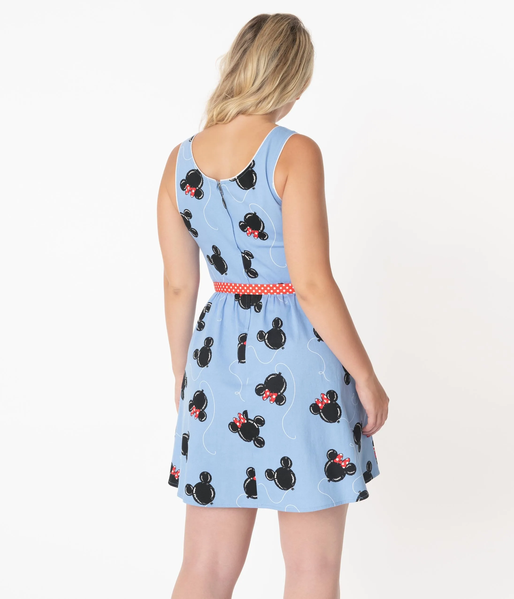 Stitch Shoppe By Loungefly Mickey Minnie Balloons Olivia Fit & Flare Dress