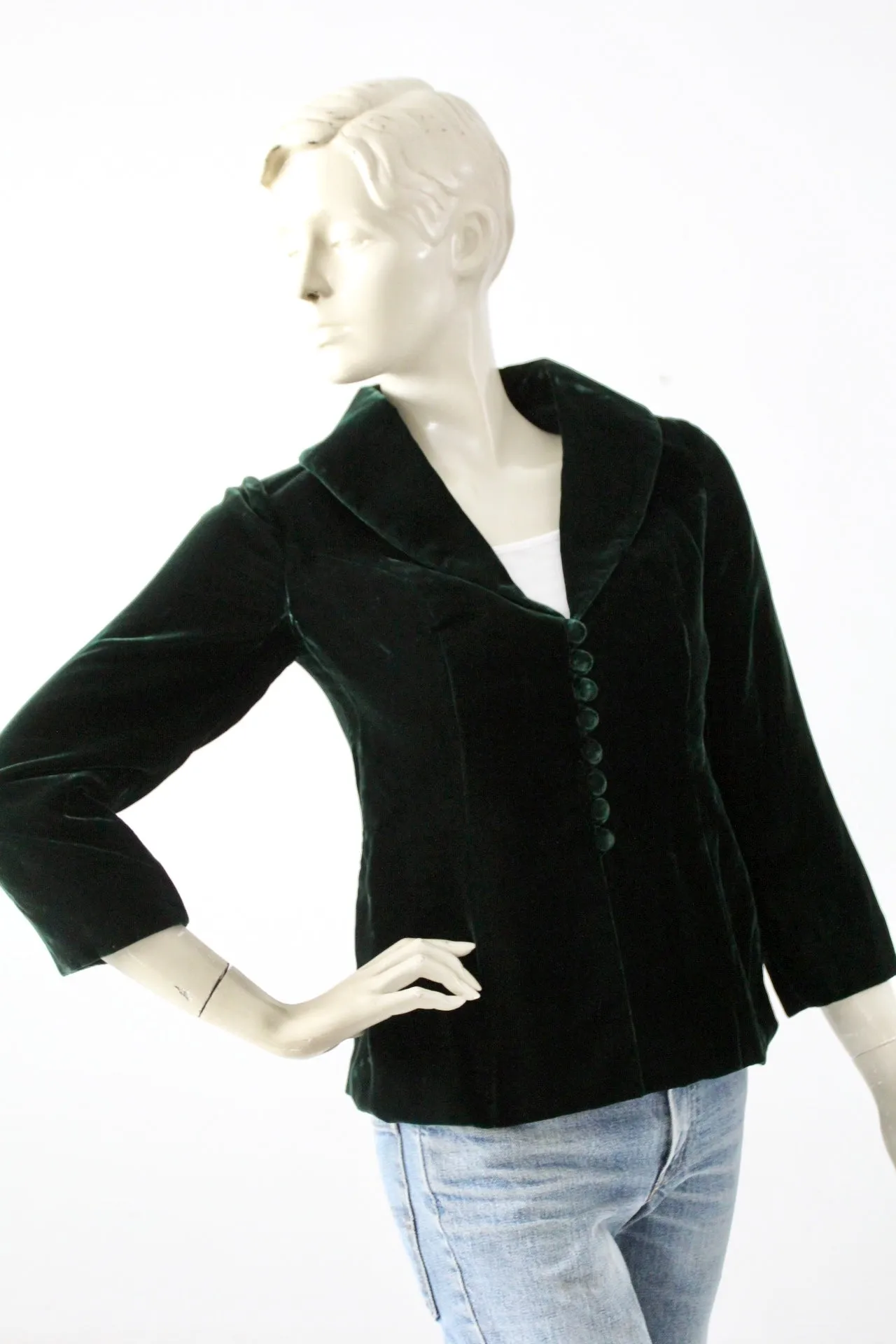 vintage 70s velvet blazer