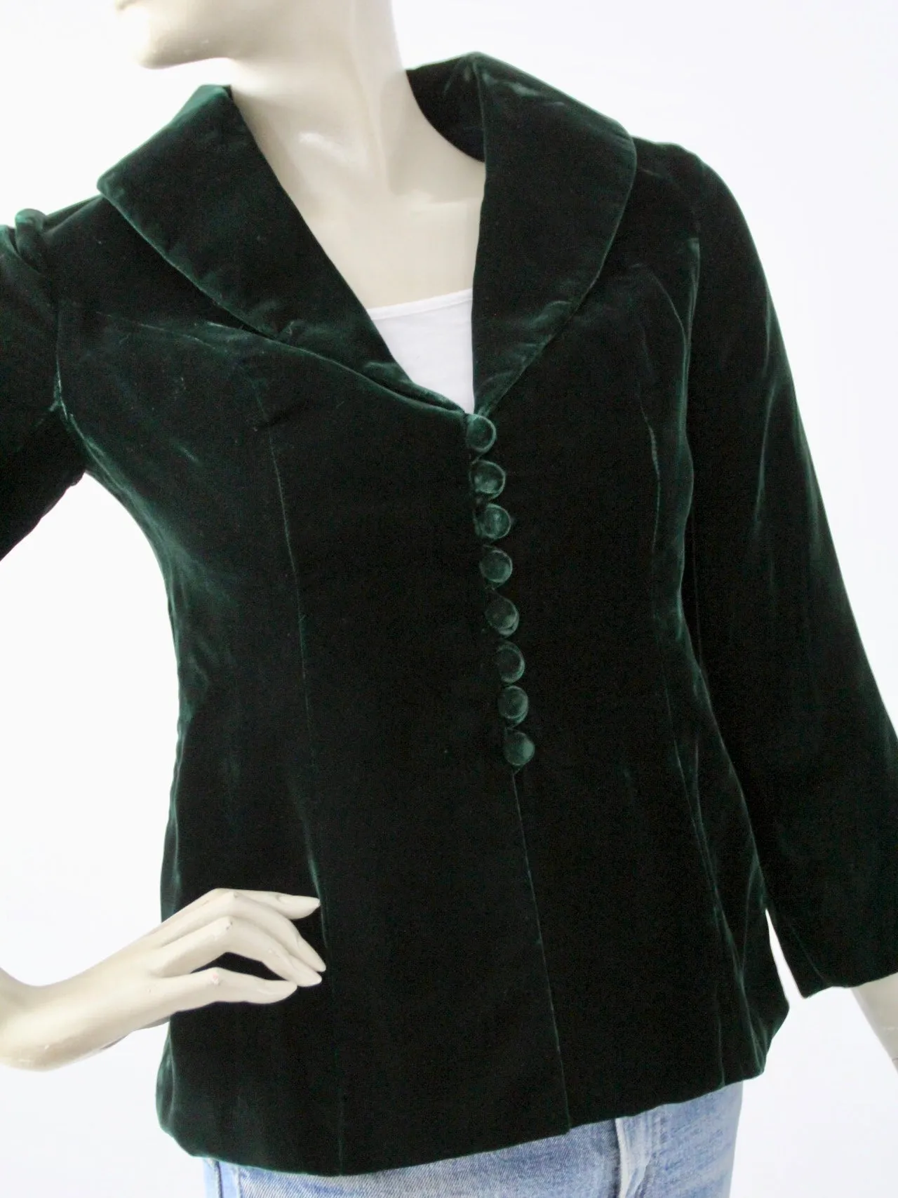 vintage 70s velvet blazer