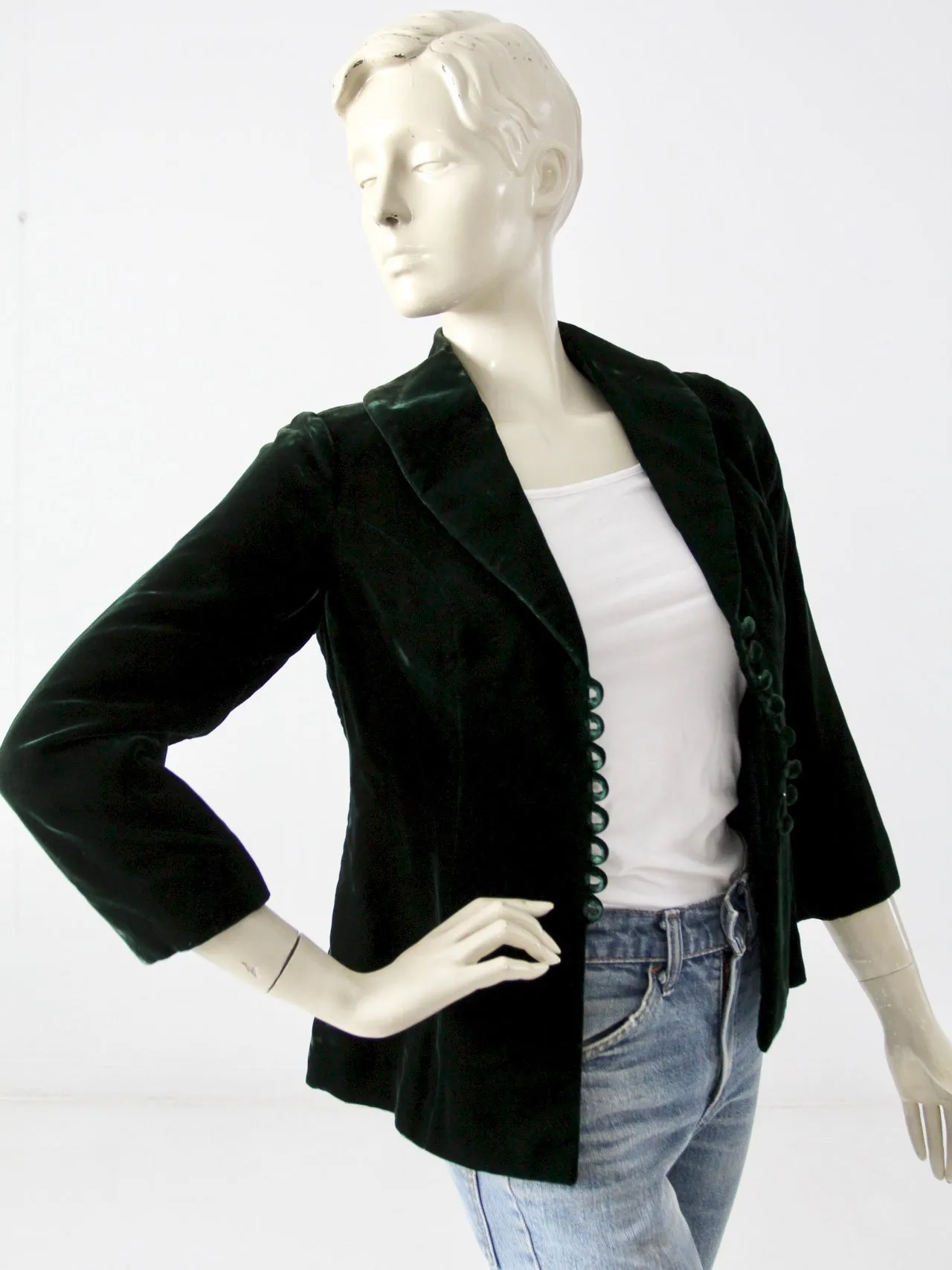 vintage 70s velvet blazer