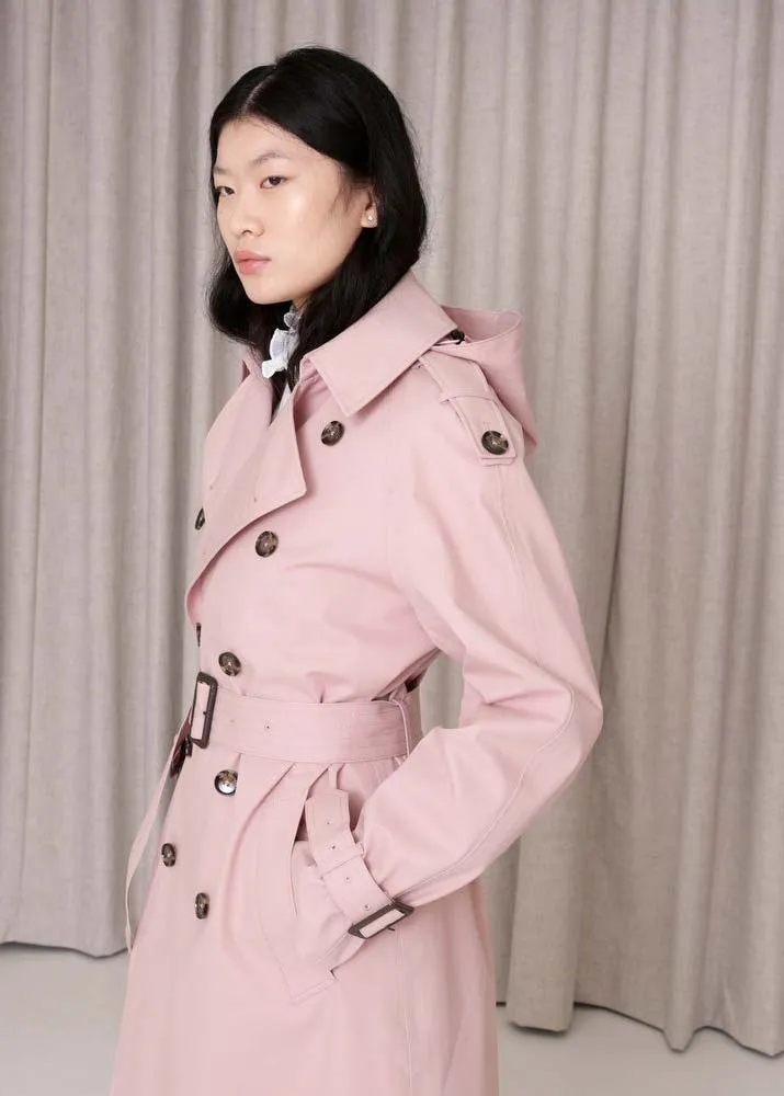 Waterproof Timeless Trench - Pink