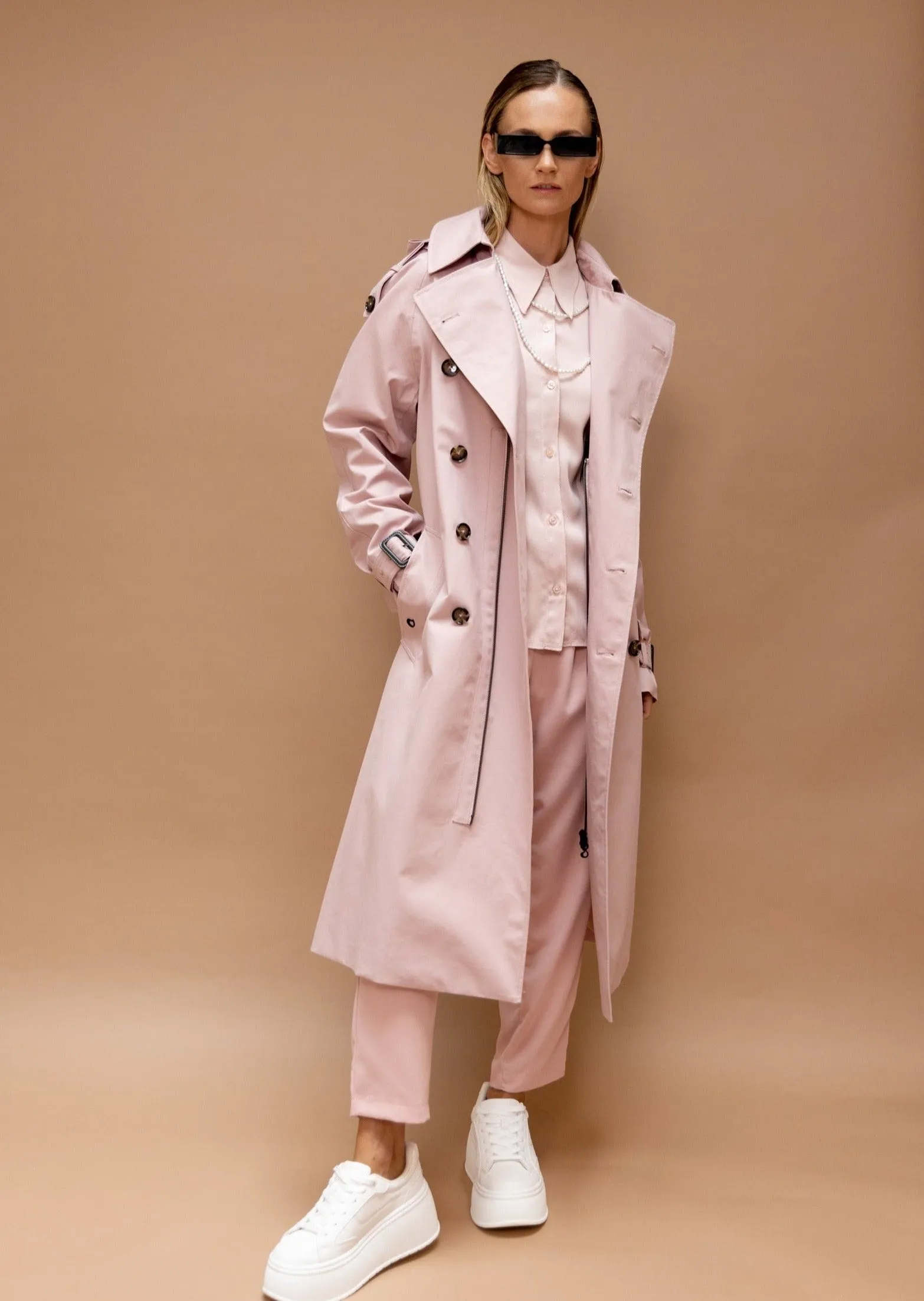 Waterproof Timeless Trench - Pink