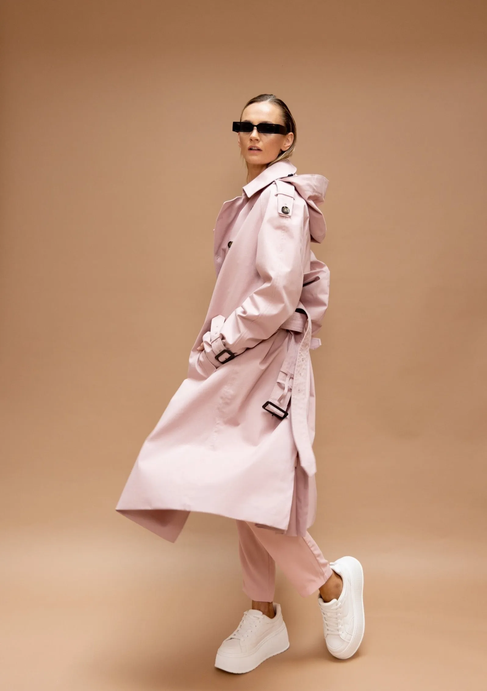 Waterproof Timeless Trench - Pink