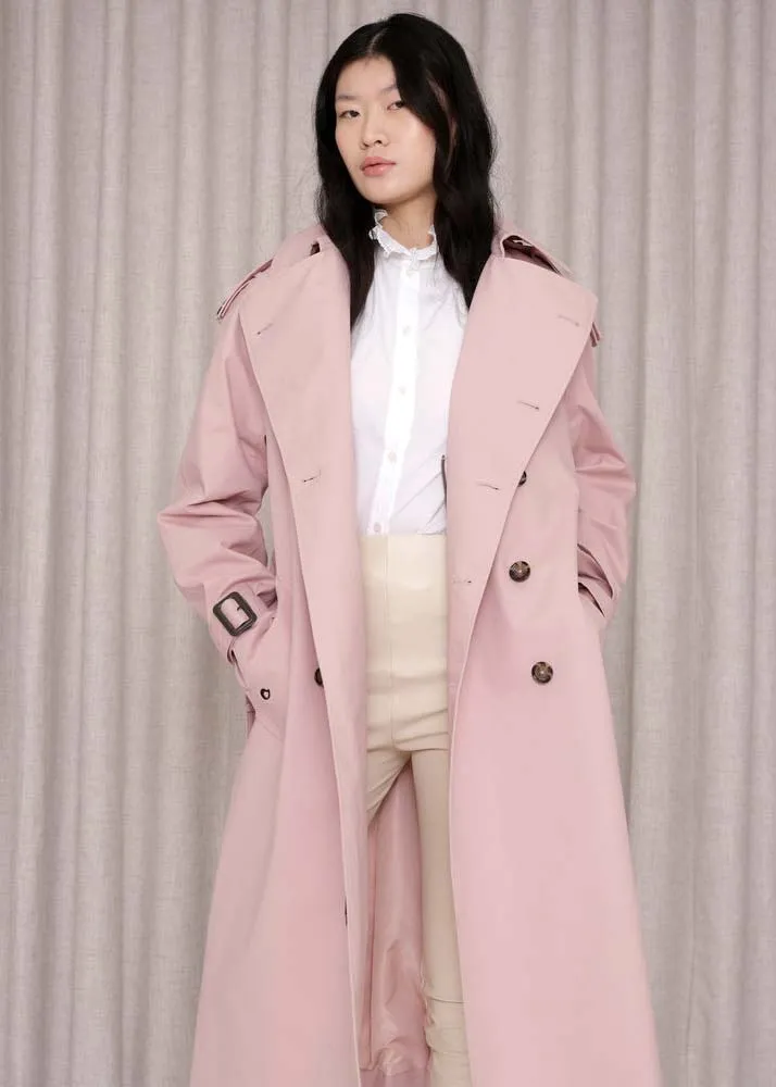 Waterproof Timeless Trench - Pink