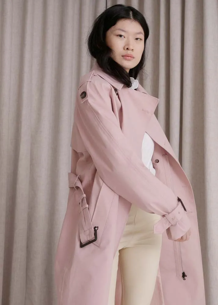 Waterproof Timeless Trench - Pink