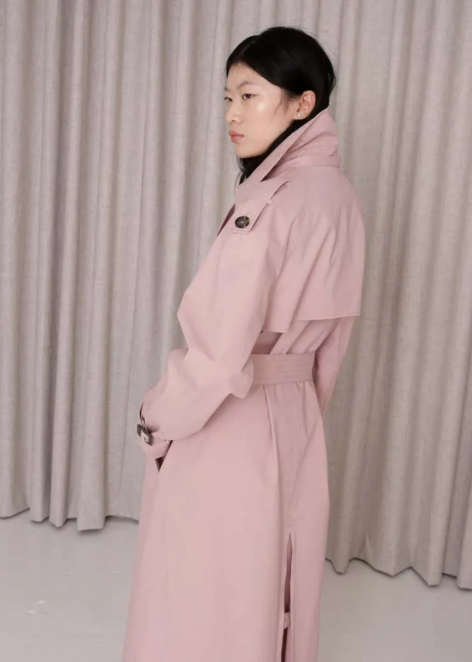 Waterproof Timeless Trench - Pink